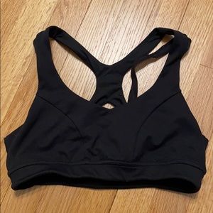 Strappy-back sports bra